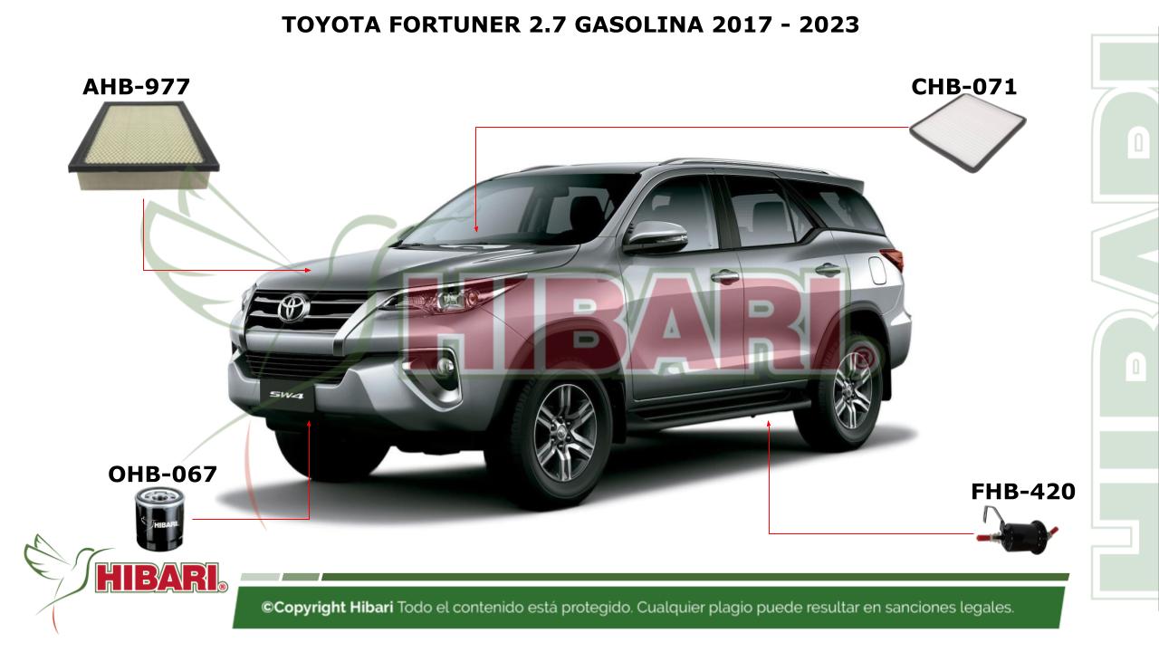Lee más sobre el artículo TOYOTA FORTUNER 2.7 GASOLINA 2017 – 2023